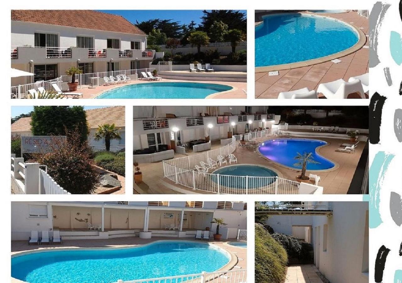 Resid'Azur Appartement T2-Pmr- Piscine Privee 圣让-德蒙 外观 照片